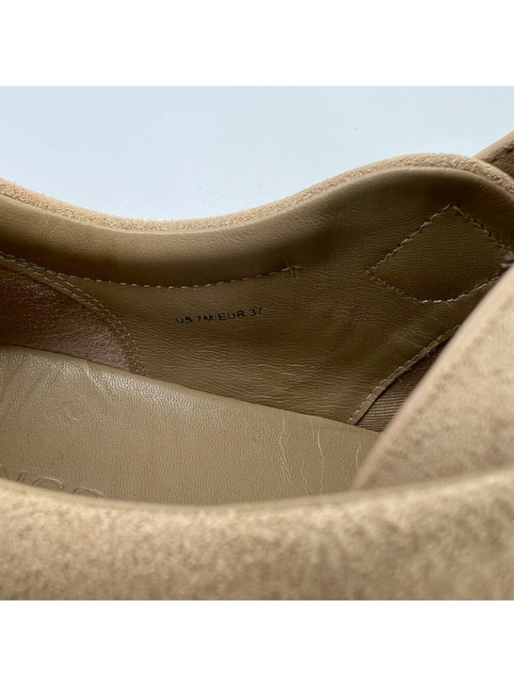 Vince Sunnyside Suede Platform Sneakers Women Size US 7 Multi Strap Sand Beige - Picture 12 of 12